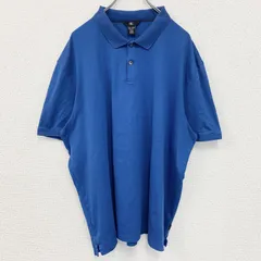 Calvin Klein カルバンクライン　半袖無地ポロシャツ　シンプル　ノームコア　コットン　XXLサイズ　古着