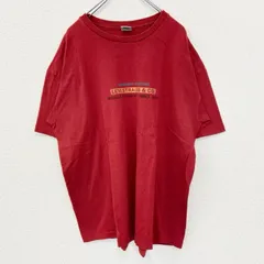 LEVI’S　リーバイス　半袖ロゴプリントTシャツ　USA製　90s　クルーネック　レトロデザイン　赤　Mサイズ　古着
