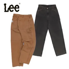 リー【Lee】LM7288【ダック素材】DUNGAREES ワイドペインターパンツ/デニム セ ットアップ対応 ボトムス ユニセックス ワークウェア 加工 コットン アメカジ