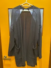 Y【Y5-40】◇  SLOBE IENA    サイズ不明　ロングカーディガン　グレー　レディース