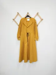 ミミシエル シャーリング パフ ロング丈ワンピース