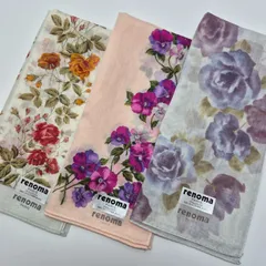 【新品】renoma レディースハンカチ 3枚セット