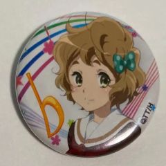 響けユーフォニアム3 カラオケの鉄人 ふわふわバッジ 缶バッジ 川島緑