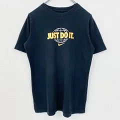 NIKE　ナイキ　半袖英字プリントTシャツ　JUST DO IT　クルーネック　黒　ブラック　XLサイズ　古着