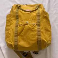 ダントン　DANTON　コットンキャンバス　2WAYバックパック　ショルダーバッグ　イエローカーキ