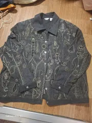 デニムジャケット デニムジャケット 刺繍 装飾