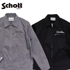 ショット【Schott】782-5952001 / 3112055 TC WORK JACKET ワークジャケット ブラック アウター ジャケット メンズ ブラック アメカジのサムネイル