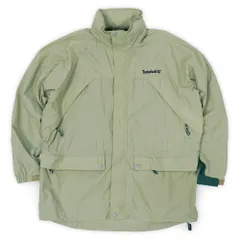 ティンバーランド Timberland 90s 90年代 ナイロンジャケット マウンテンパーカー 旧タグ オールド USA ヴィンテージ アメリカ 古着 メンズ コート ジャケット ベージュ / カーキ L【中古】