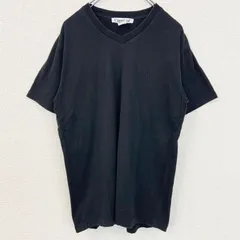 Carnival　半袖ワンポイントロゴTシャツ　刺　Vネック　レトロデザイン　黒　ブラック　Mサイズ　古着