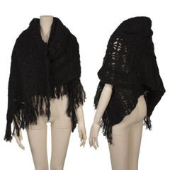 Dior Homme Crinkled Black Ribbed Stole - メルカリ