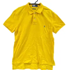 訳アリ　ポロバイラルフローレン　ポロシャツ　黄色　L　刺繍ロゴ　【2162