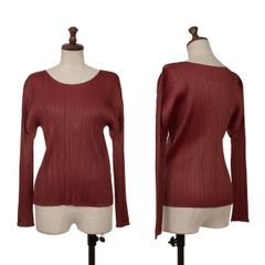 極美品】PLEATS PLEASE プリーツトップス ボルドー 3日本製人気色