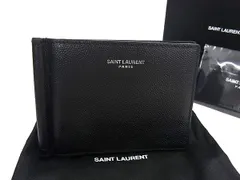 ■新品同様■ SAINT LAURENT サンローラン レザー カードケース カード入れ レディース メンズ ブラック系 FP3492