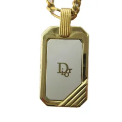クリスチャンディオール Christian Dior ネックレス アクセサリー ペンダント ロゴ ゴールド色 ■GY18 /MQ ■OH