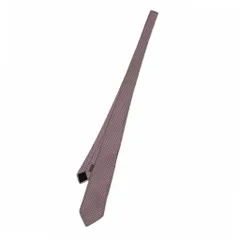 エルメス HERMES ネクタイ 絹 シルク レギュラータイ 総柄 ロゴ 紫 パープル /XZ ■GY11