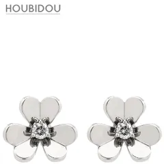 ヴァンクリーフアーペル Van Cleef & Arpels ピアス フリヴォル ピアス ミニモデル ホワイトゴールド VCA Au750 18K 18金 ダイヤ フラワー  VCARP0J600 【保証書】【中古】