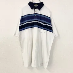 ARROW　半袖ポロシャツ　90s　シングルステッチ　ヴィンテージ　胸ポケット　白　ホワイト　XLサイズ　　古着