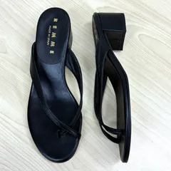 【レメ REMME】ぼぼ未使用・美品！トングミュール 37 ブラックのサムネイル