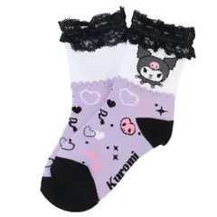 【メール便】クロミ子供用 靴下付属付きロークルーソックス