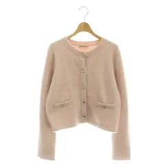 アプワイザーリッシェ Apuweiser-riche 24AW ふわ金釦ラメニットカーディガン 2 ピンク /DF ■OS