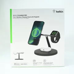 【未開封新品】Belkin BOOST1 CHARGE PRO 3-in-1 Wireless charging Stand with Magsafeのサムネイル