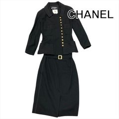 CHANEL シャネル スーツ 美品 上品 ウール シルク 卒業式 成人式 