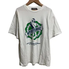 美品 25SS HYSTERIC GLAMOUR ヒステリックグラマー GIRLS TAKE OVER Tシャツ 半袖 カットソー 02251CT12 Lサイズ ホワイト メンズ 古着 中古 USED