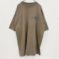 90s　半袖プリントTシャツ　ヴィンテージ　シングルステッチ　熊　アニマル　ブラウン　XLサイズ　古着