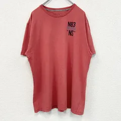 NAUTICA　半袖プリントTシャツ　ヨット　赤　レッド　カジュアルデザイン　クルーネック　レトロ　Lサイズ　古着