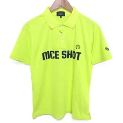 未使用 25SS PEARLY GATES パーリーゲイツ ポリエステルメッシュ半袖ポロシャツ カットソー ゴルフウェア 4 イエロー メンズ 古着 中古 USED