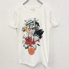 DORAGONBALL ドラゴンボール　半袖オリジナルアニメプリントTシャツ　白　レトロ　クルーネック　Sサイズ　古着