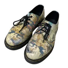 美品 Dr.Martens ドクターマーチン D'ANTONIO RENAISSANCE 絵画プリント 3ホールシューズ 1461 サイズ39 約24.5cm マルチカラー レディース 古着 中古 USED