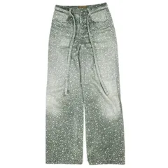 BIRTH OF ROYAL CHILD バースオブロイヤルチャイルド 3D PRINTING WASHED FULL DIAMOND DENIM 3Dプリントウォッシュフルダイヤモンドデニム XS BLACK ジップフライ ジーンズ パンツ ボトムス