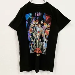僕のヒーローアカデミア　半袖アニメプリントTシャツ　レトロ　クルーネック　少年ジャンプ　黒　ブラック　Mサイズ　古着
