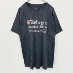 champion　チャンピオン　半袖カレッジプリントTシャツ　ワシントン大学　セントルイス　ダークグレー　Lサイズ　古着