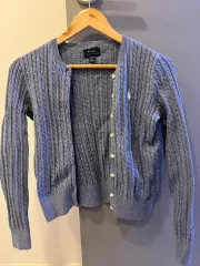 ポロラルフローレン ガールズ ケーブル ニット カーディガン L