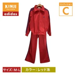 【中古】　adidas　ジャージ　80s vintage　80年代　セットアップ　トラックジャケット　ロゴ　トレフォイルロゴ　袖サイドライン　APA-06F　デサント社　スポーツ　古着　/1930