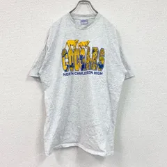 90s　All Sport　半袖プリントTシャツ　ヴィンテージ　シングルステッチ　灰色　グレー　XXLサイズ　古着