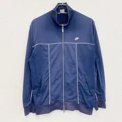 00s　NIKE　ナイキ　フルジップトラックジャケット/ジャージ　ヴィンテージ　紺　ネイビー　Mサイズ　古着
