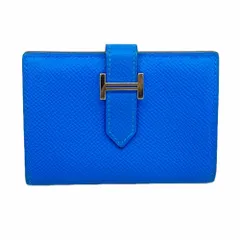 未使用品　HERMES エルメス　小銭入れ　ケース　ガルヴィ　ブルージーン エルメス カルヴィ デュオ ヴォーエプソン コインケース ブルージーン