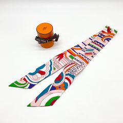 HERMES エルメス カレ70 スカーフ CHEVALOSCOPE NEON POINTILLE HERMES
