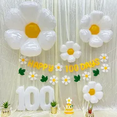 【特価商品】100日祝い 飾り、百日 祝い 飾り バルーンフラワー お食い初め 飾り 飾り付け バルーン 100日祝い 飾り 女の子 男の子