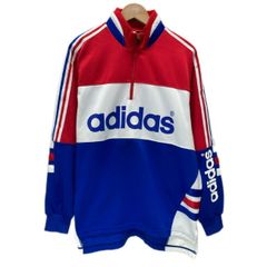デサント製 オールド adidas ハーフZIPジャージプルオーバー - メルカリ