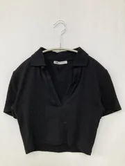 ZARA ザラ ポロシャツ M ブラック