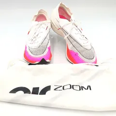 ナイキ NIKE ズームX ヴェイパーフライ ネクスト％ 2 スニーカー DJ5457-100 ホワイト ピンク 表示サイズ29.5cm メンズ【yy】【中古】4000009800900195