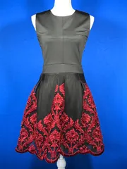 ダンス衣装ストレッチ素材ノースリーブワンピース ドレス フランス製