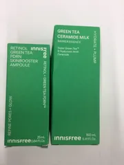 D3378 innisfree イニスフリー グリーンティー セラミド ミルク エッセンストナー 160ml・イニスフリー レチノール PDRN アドバンスト セラム 25ml 計2点セット