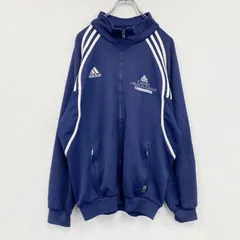 90s　adidas　アディダス　トラックジャケット/ジャージ　ヴィンテージ　紺　ネイビー　古着