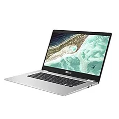 【中古】Chromebook  ASUS ノートパソコン 15.6型フルHD液晶 英語キーボード  C523NA シルバー グーグル Google