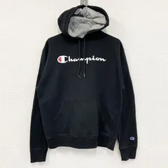 champion　チャンピオン　スウェットパーカー/フーディー　黒　ブラック　Mサイズ　古着